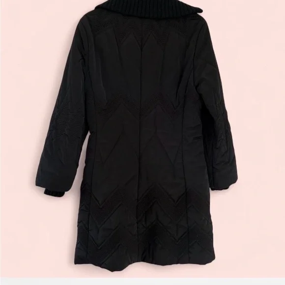 Escada Black Quilted Puffer Coat - Picture 2 of 3